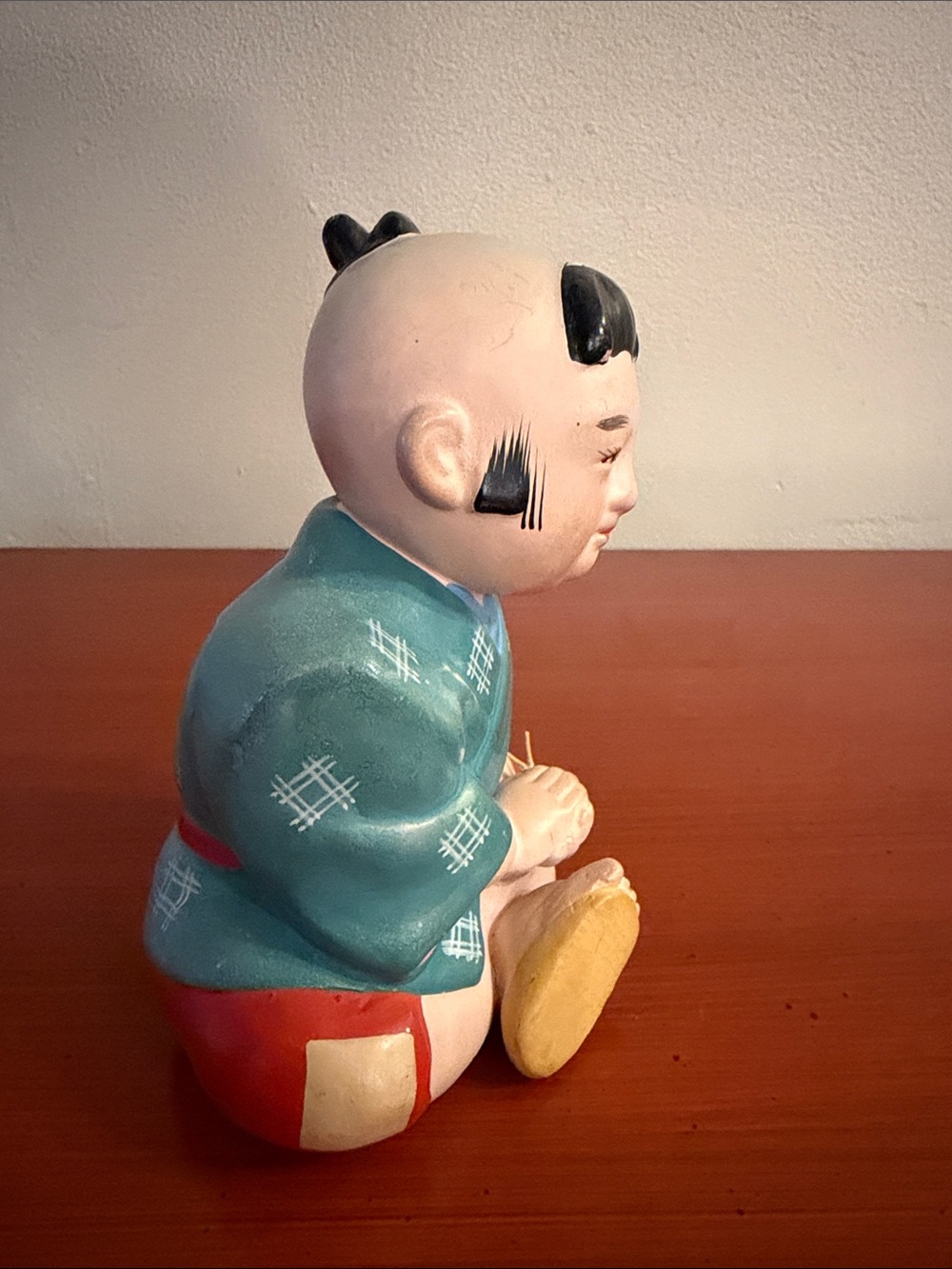 Vintage Japanese Hand-Painted
Ceramic Fukusuke Figurine - Picture 5 of 5